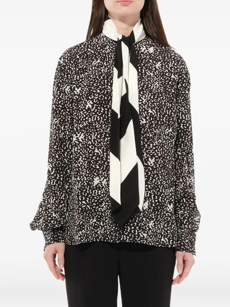  Givenchy Camisa Con Estampado De Leopardo - Negro 