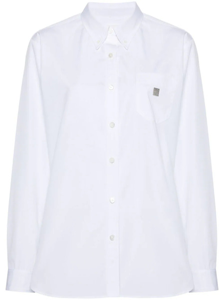  Givenchy Camisa Con Placa 4g - Blanco 