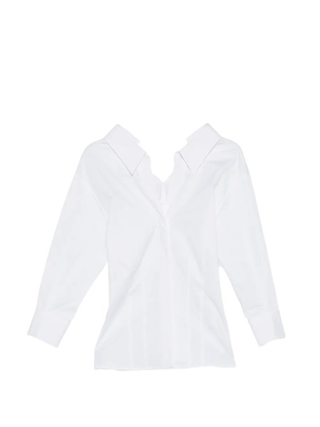 Givenchy Camisa De Algodón Con Botones - Blanco 