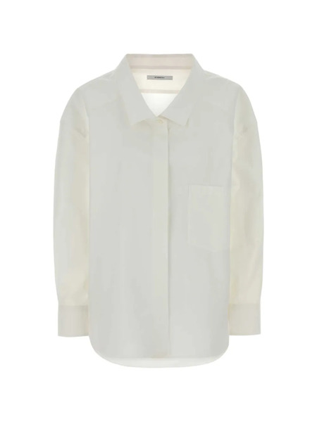 Givenchy Camisa De Popelina - Blanco 