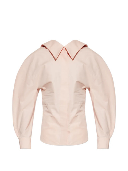 Givenchy Camisa Slashed De Manga Farol - Rosa 