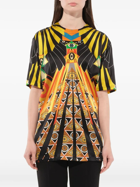  Givenchy Camiseta Estampada Optical Wings - Negro 