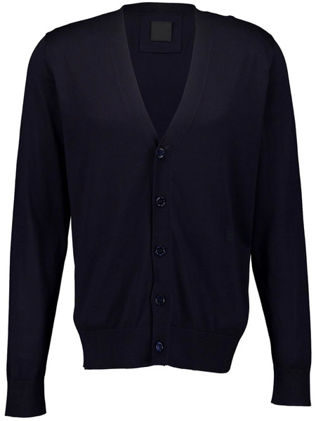  Givenchy Cárdigan Con Cuello En V - Azul 