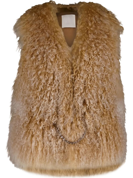 Givenchy Chaleco De Pelo Sin Mangas - Neutro 