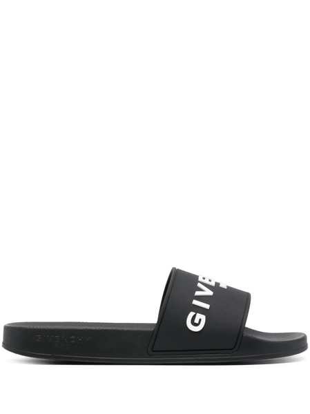  Givenchy Chanclas Con Logo - Negro 