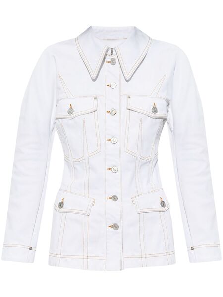  Givenchy Chaqueta Vaquera - Blanco 