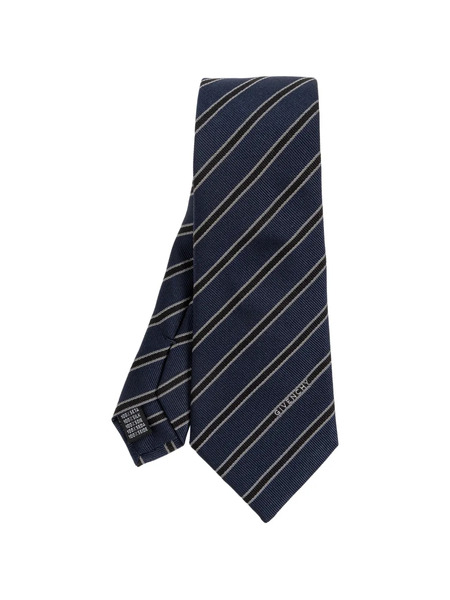  Givenchy Corbata A Rayas Diagonales - Azul 