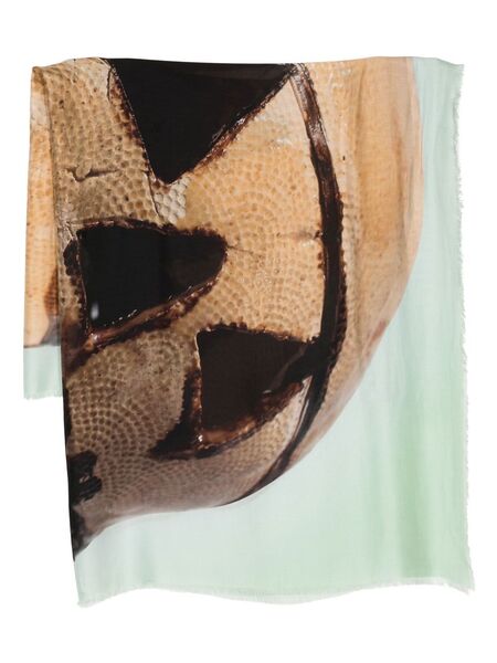  Givenchy Fular Con Estampado Gráfico - Marrón 