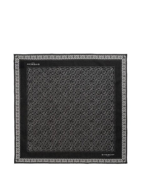  Givenchy Fular Con Estampado Gráfico - Negro 