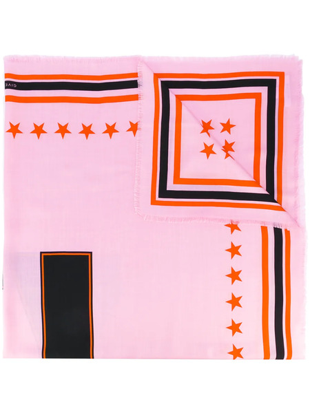  Givenchy Fular Con Estampado 17 - Rosa 