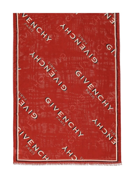  Givenchy Fular Con Letras Del Logo - Rojo 