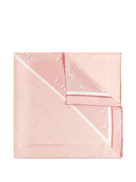  Givenchy Fular Con Logo Estampado - Rosa 