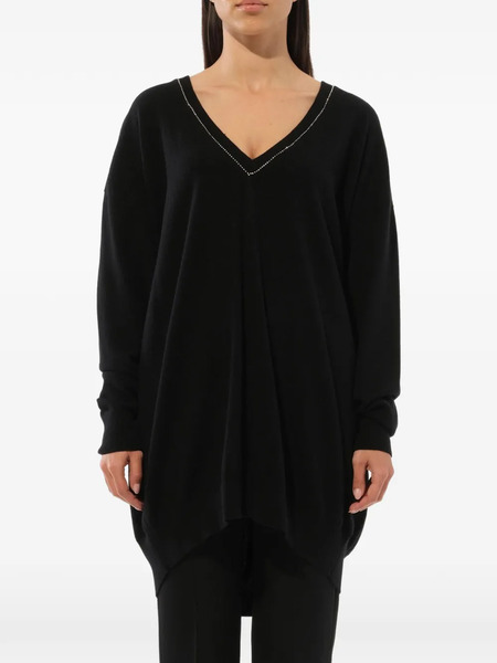  Givenchy Jersey Con Bordado - Negro 