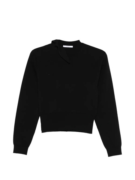  Givenchy Jersey Con Lazo En El Cuello - Negro 