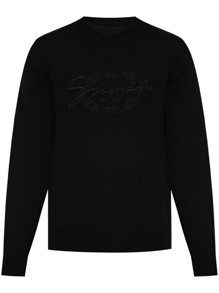  Givenchy Jersey Con Logo Bordado - Negro 