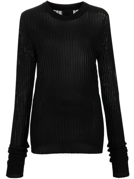  Givenchy Jersey De Canalé Fino - Negro 