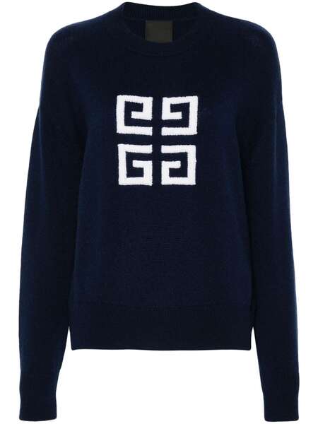  Givenchy Jersey 4g De Cachemira - Azul 