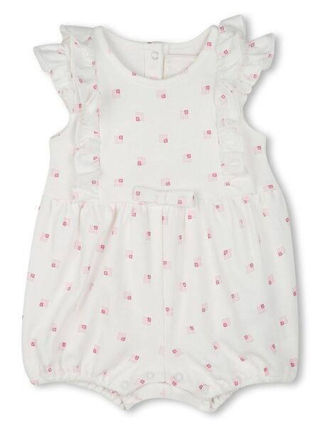  Givenchy Kids Body Con Logo Estampado - Blanco 