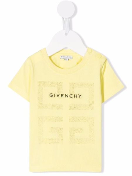  Givenchy Kids Camiseta Con Logo Estampado - Amarillo 