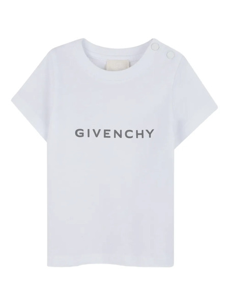  Givenchy Kids Camiseta Con Logo Estampado - Blanco 