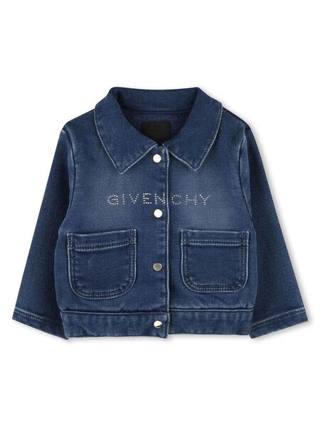  Givenchy Kids Cárdigan Vaquero - Azul 