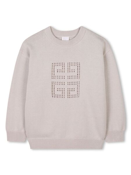  Givenchy Kids Jersey Con Perforaciones 4g - Neutro 