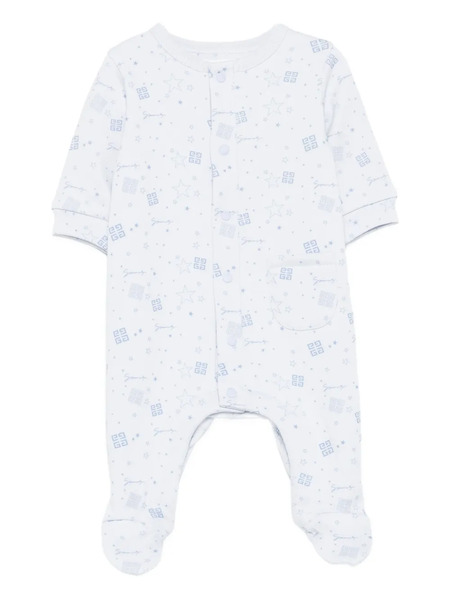  Givenchy Kids Pelele Con Logo Estampado - Azul 