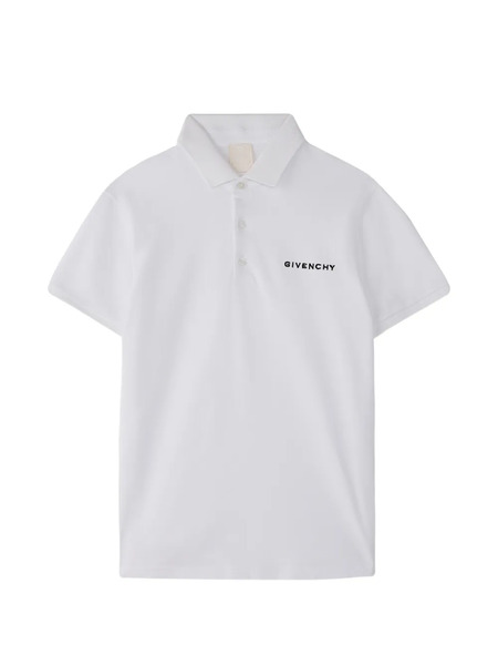  Givenchy Kids Polo Con Botones - Blanco 
