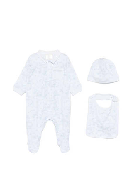  Givenchy Kids Set De Pelele Con Motivo - Blanco 