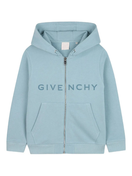  Givenchy Kids Sudadera Con Capucha Y Logo - Azul 
