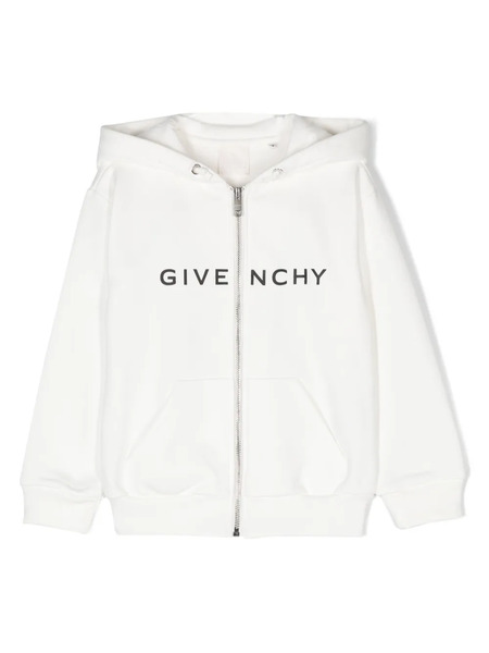 Givenchy Kids Sudadera Con Capucha Y Logo - Blanco 