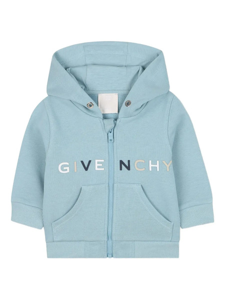  Givenchy Kids Sudadera Con Capucha Y Logo - Gris 