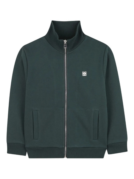  Givenchy Kids Sudadera Con Cremallera - Verde 