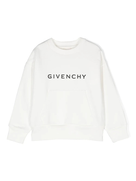  Givenchy Kids Sudadera Con Logo Estampado - Blanco 