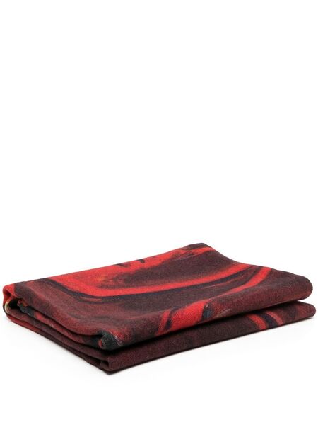  Givenchy Manta Con Estampado Gráfico - Rojo 
