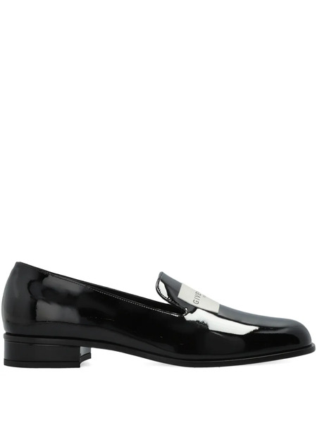  Givenchy Mocasines Con Placa Del Logo - Negro 