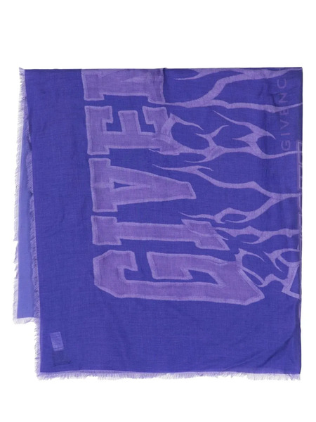  Givenchy Pañuelo Con Logo - Morado 