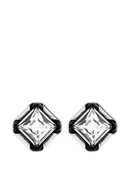  Givenchy Pendientes Deconstruidos Con Cristales - Plateado 