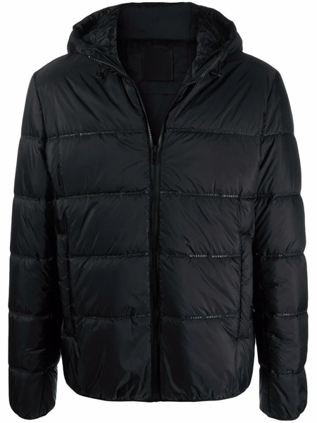  Givenchy Plumífero Con Logo - Negro 