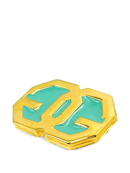  Givenchy Pre-owned Broche Double G Esmaltado 1980 - Dorado 