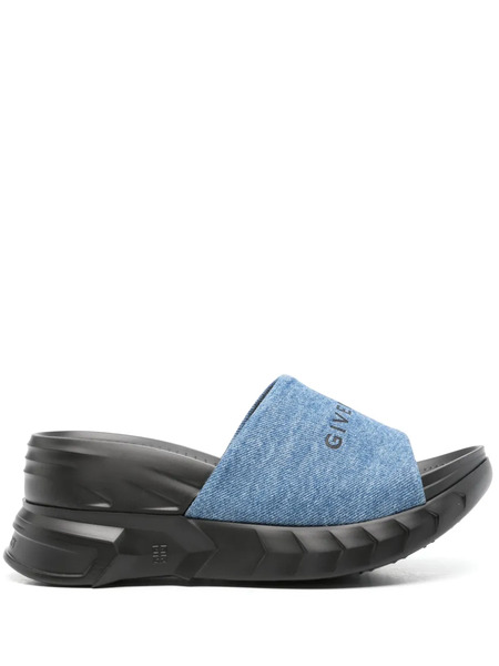  Givenchy Sandalias Marshmallow Con Plataforma - Azul 