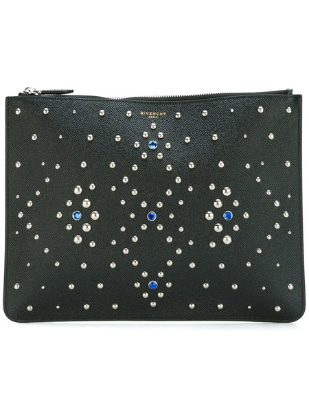  Givenchy Stud Embellished Clutch - Negro 