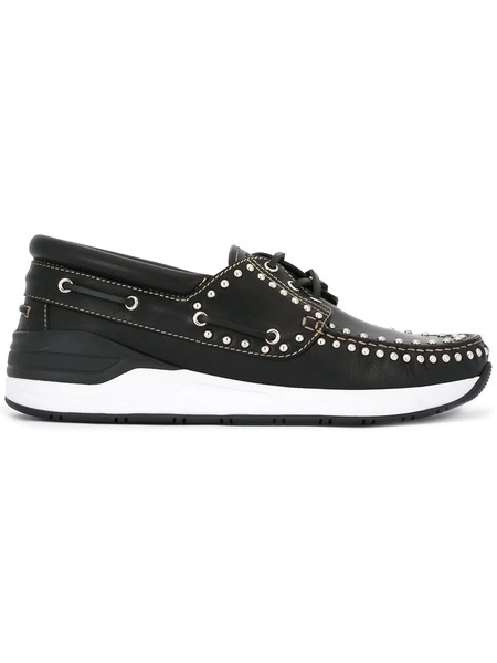  Givenchy Studded Boat Shoes - Negro 