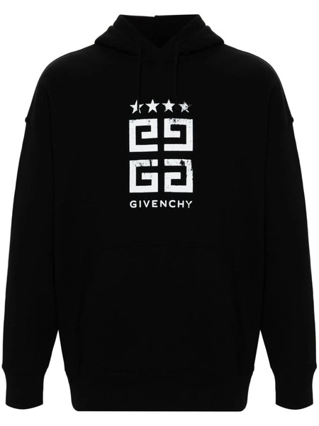  Givenchy Sudadera Con Capucha Y Estampado 4g - Negro 