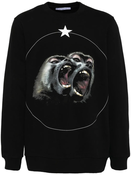  Givenchy Sudadera Con Estampado Gráfico - Negro 