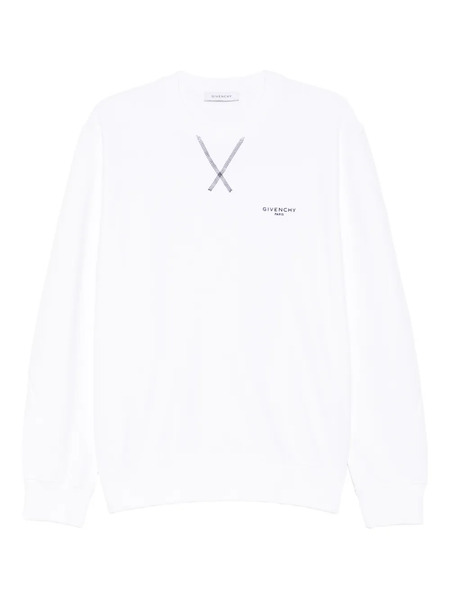  Givenchy Sudadera Con Logo Bordado - Blanco 