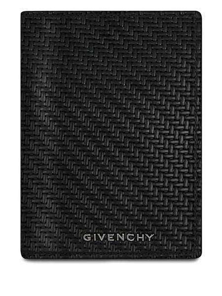  Givenchy Tarjetero Trenzado - Negro 