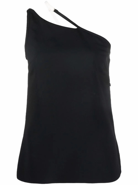  Givenchy Top Asimétrico Con Contraste - Negro 