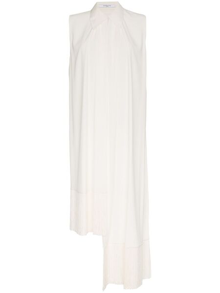  Givenchy Top Con Ribetes De Flecos - Blanco 