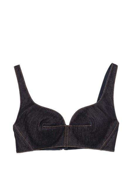  Givenchy Top De Algodón Con Costuras - Azul 